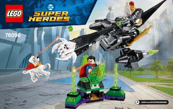 Istruzioni per la Costruzione - LEGO - 76096 - Superman™ & Krypto™ Team-Up: Page 1