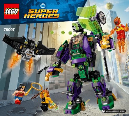 Istruzioni per la Costruzione - LEGO - 76097 - Lex Luthor™ Mech Takedown: Page 1