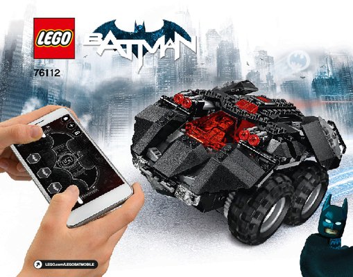 Istruzioni per la Costruzione - LEGO - 76112 - App-Controlled Batmobile: Page 1