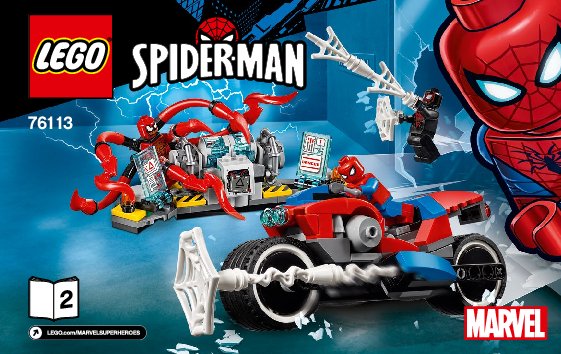 Istruzioni per la Costruzione - LEGO - 76113 - Spider-Man Bike Rescue: Page 1