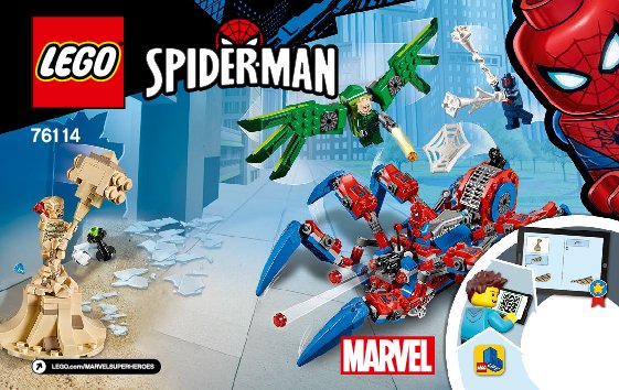 Istruzioni per la Costruzione - LEGO - 76114 - Spider-Man's Spider Crawler: Page 1