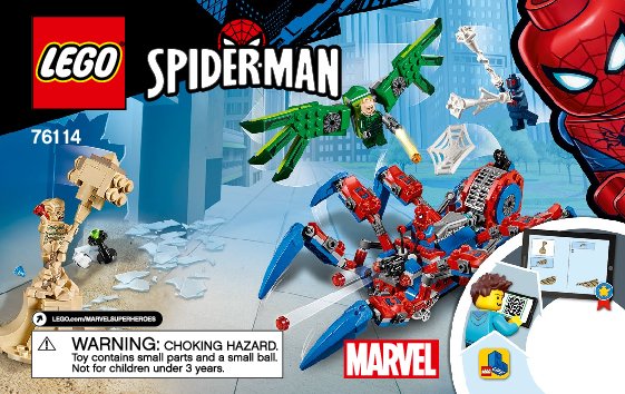 Istruzioni per la Costruzione - LEGO - 76114 - Spider-Man's Spider Crawler: Page 1