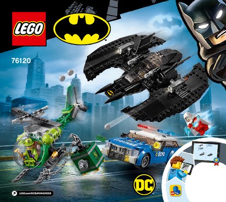 Istruzioni per la Costruzione - LEGO - 76120 - Batman™ Batwing and The Riddler™ Heist: Page 1