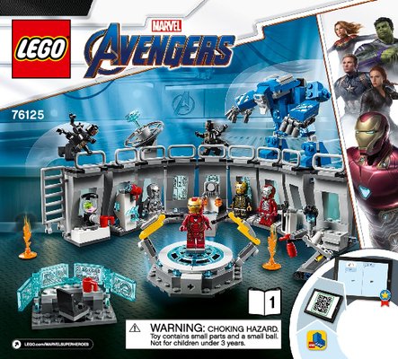 Istruzioni per la Costruzione - LEGO - 76125 - Iron Man Hall of Armor: Page 1