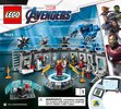 Istruzioni per la Costruzione - LEGO - 76125 - Iron Man Hall of Armor: Page 1