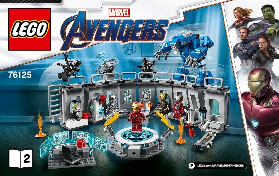 Istruzioni per la Costruzione - LEGO - 76125 - Iron Man Hall of Armor: Page 1