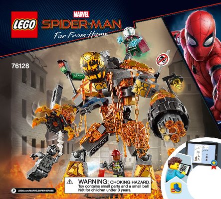 Istruzioni per la Costruzione - LEGO - 76128 - Molten Man Battle: Page 1