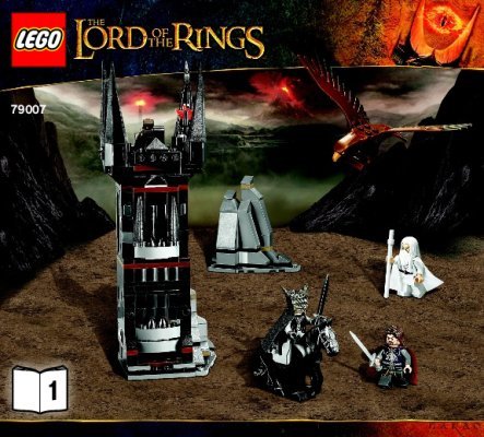 Istruzioni per la Costruzione - LEGO - The Lord of the Rings - 79007 - Battaglia al portone nero: Page 1