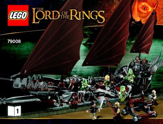 Istruzioni per la Costruzione - LEGO - The Lord of the Rings - 79008 - L'agguato del galeone dei pirati: Page 1