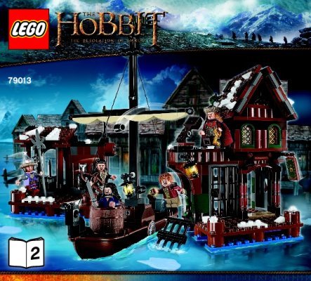 Istruzioni per la Costruzione - LEGO - The Hobbit - 79013 - Inseguimento a Lago Lungo: Page 1