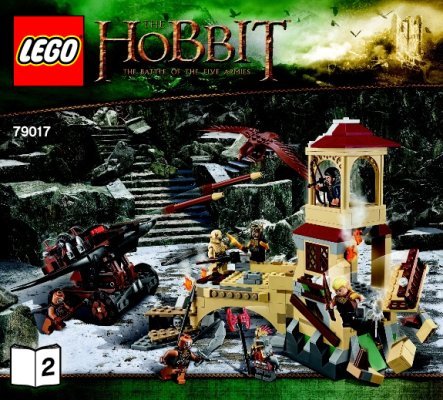 Istruzioni per la Costruzione - LEGO - The Hobbit - 79017 - La battaglia delle Cinque Armate™: Page 1