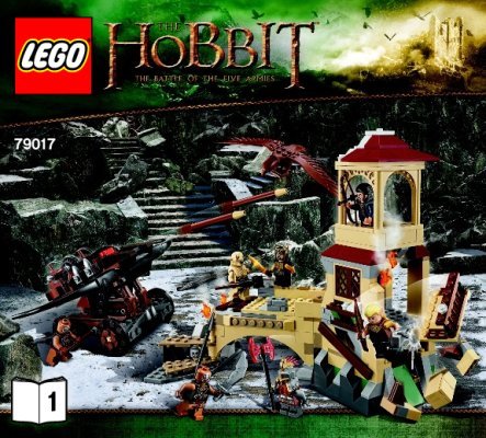 Istruzioni per la Costruzione - LEGO - The Hobbit - 79017 - La battaglia delle Cinque Armate™: Page 1