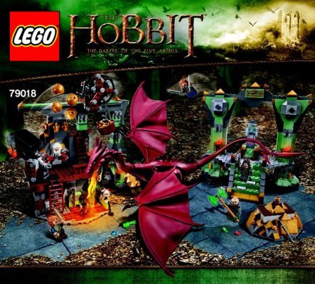 Istruzioni per la Costruzione - LEGO - The Hobbit - 79018 - La Montagna Solitaria: Page 1