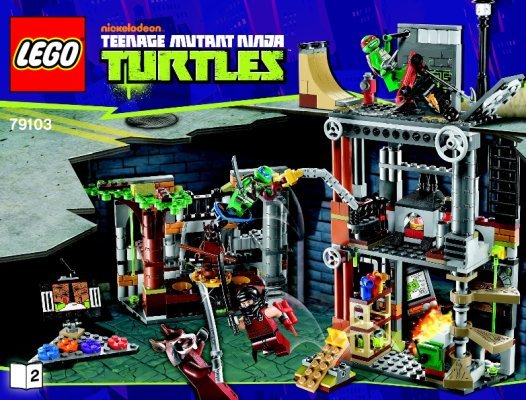 Istruzioni per la Costruzione - LEGO - Teenage Mutant Ninja Turtles - 79103 - Attacco al covo: Page 1