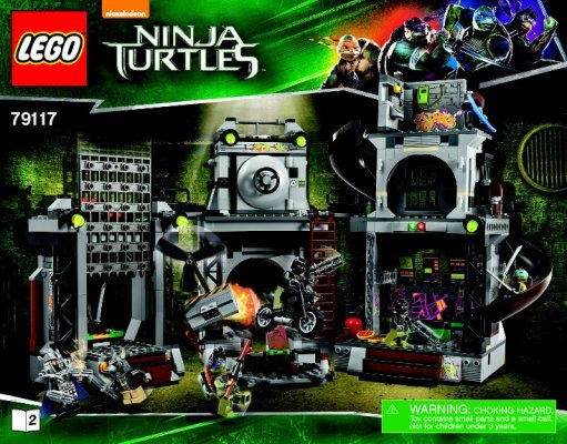 Istruzioni per la Costruzione - LEGO - Teenage Mutant Ninja Turtles - 79117 - L'invasione del covo delle tartarughe: Page 1