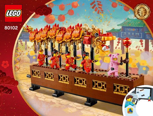 Istruzioni per la Costruzione - LEGO - 80102 - Dragon Dance: Page 1