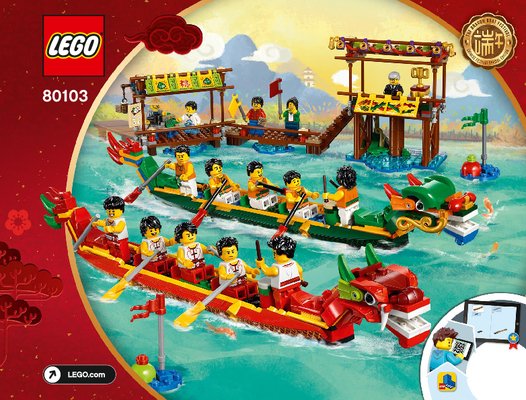 Istruzioni per la Costruzione - LEGO - 80103 - Dragon Boat Race: Page 1