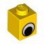 BRICK 1X1 DEC EYE YELLOW/BLACK