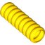 CORRUGATED PIPE 24MM, YELLOW