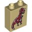 BRICK 1X2X2, DEC. T-REX